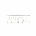 Homeroots 13.3 x 47.4 x 1 in. Modern Chrome Glam Icicle Chandelier 391871
